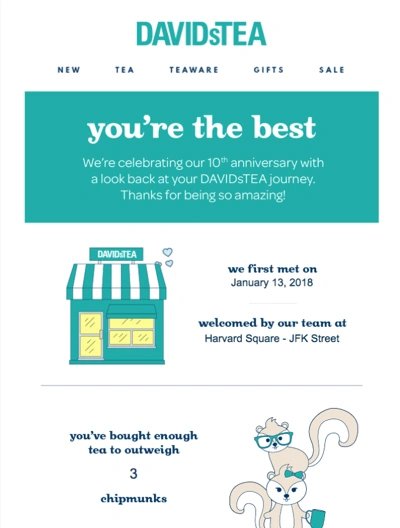 davidstea email marketing